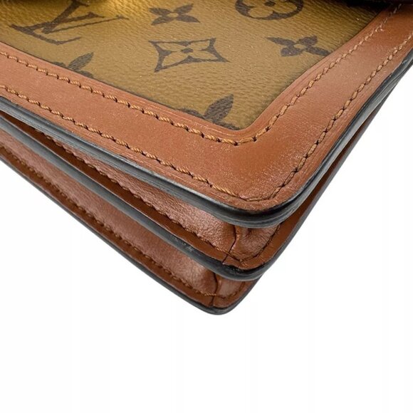 Auth LOUIS VUITTON Reverse Dauphine MM Crossbody Shoulder Bag M45958 - z4208 - Picture 4 of 16